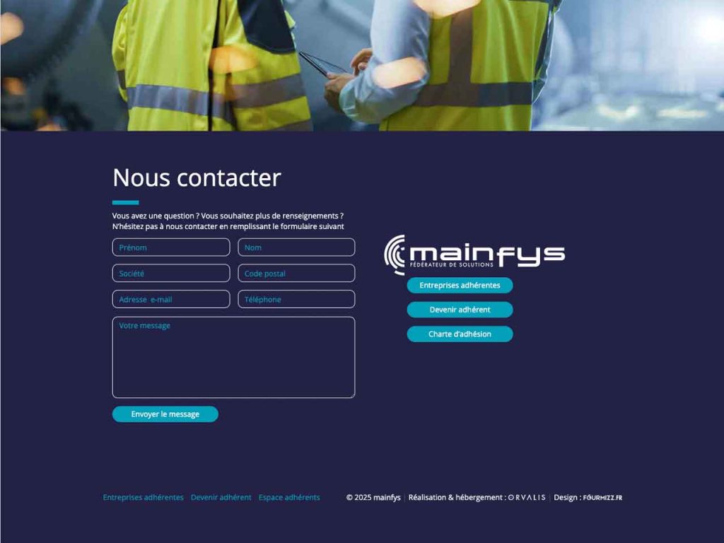 Screenshot mainfys.fr