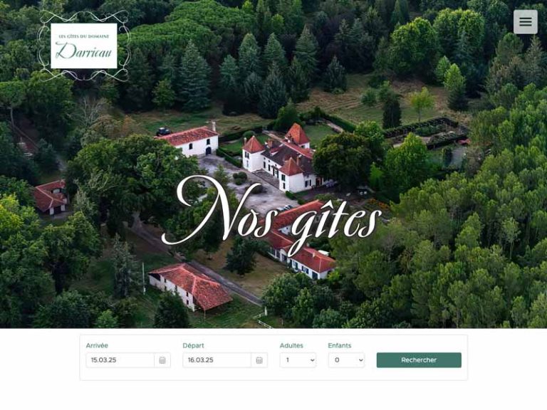domaine-darricau.fr - page d'accueil