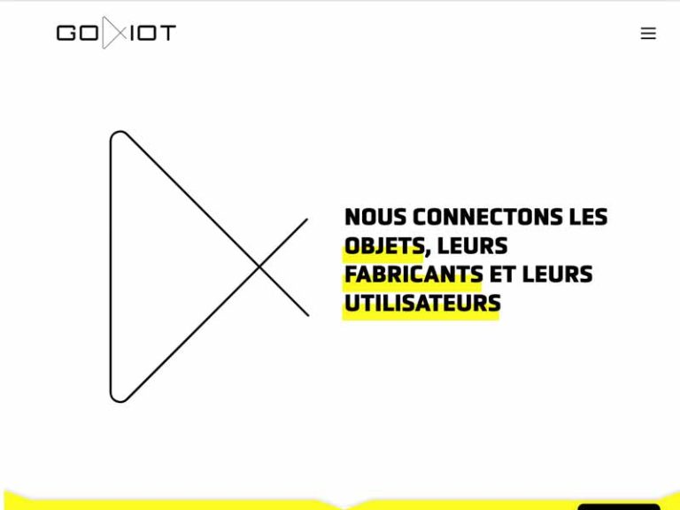 Page d'accueil de go4iot