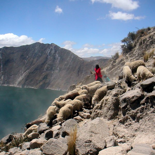 Lagune de Quilotoa en Equateur