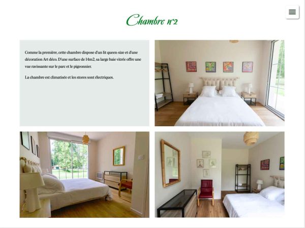 domaine-darricau.fr - Page "détail du gîte le Grenier"