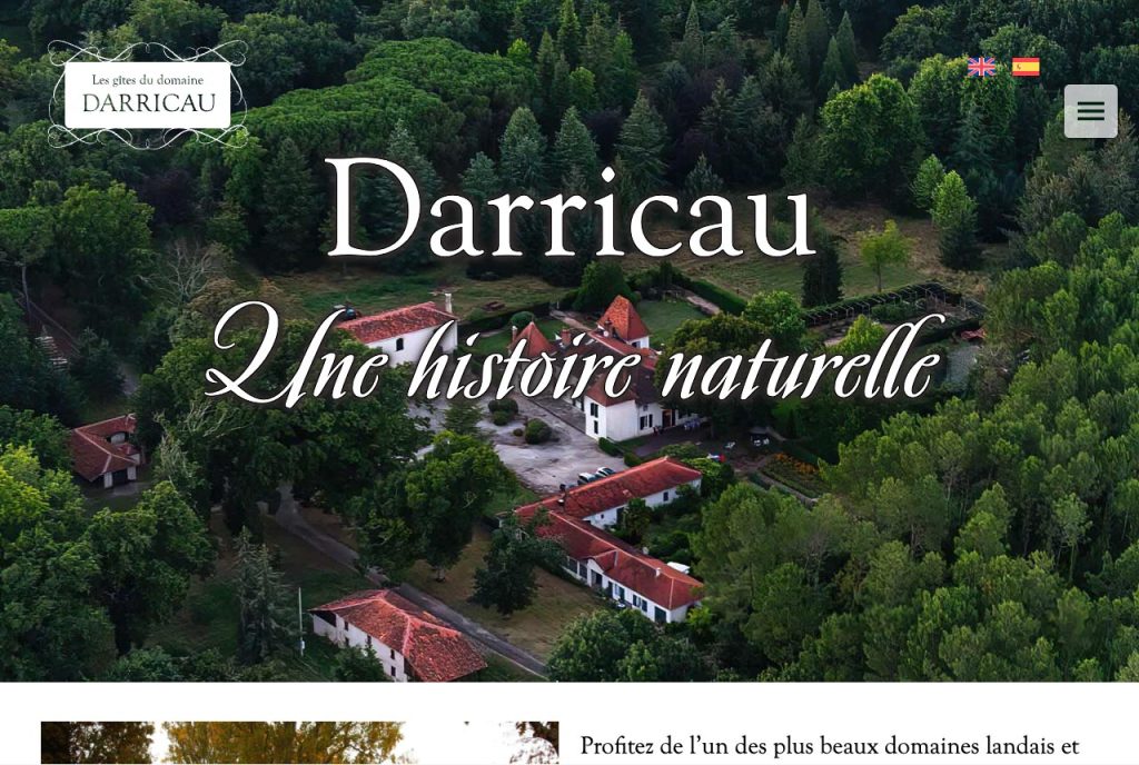 domaine-darricau.fr - page d'accueil