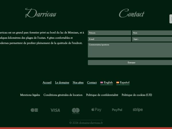 domaine-darricau.fr - Pied de page