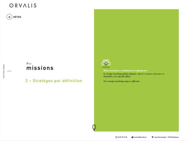 Orvalis.fr - Page nos mission