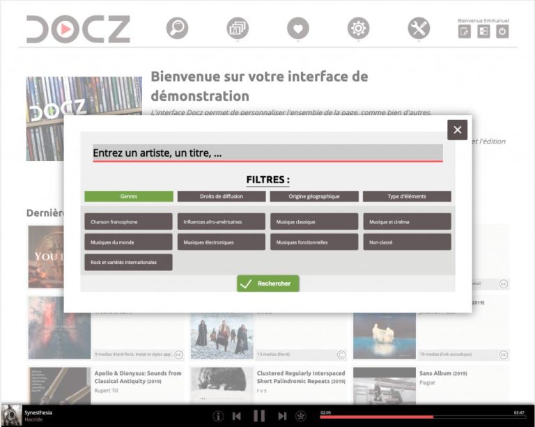 Docz - recherche